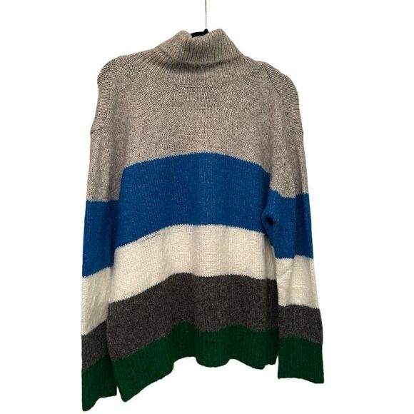 Vince Camuto Grey, Blue, and Green Sweater- size m - Picture 1 of 6